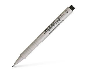 Faber-Castell 0.5 mm Ecco Pigment Pen | Fineliner with waterproof and fade-resistant ink for precise lines and illustrations