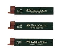 Faber-Castell 0.5 mm HB Super-Polymer Fineline Leads (3 Packs of 12)