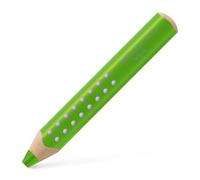 Faber-Castell 110666 Grippy Coloured Pencil Apple Green 3 in 1 Thick Pencil for Toddlers Jumbo Ergonomic Coloured Pencil