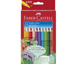 Faber-Castell 110912 - Jumbo GRIP colored pencils, box of 12, packaging may vary