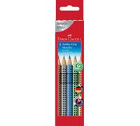 Faber-Castell 110993 5 Jumbo Grip Metallic Colour Pencil