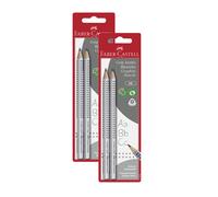 Faber-Castell 111992 Jumbo Grip HB Pencils (Pack of 2 Jumbo Pencils, 2 Packs)