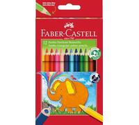 Faber-Castell 116501 Triangular Jumbo Coloured Pencil (Pack of 12)