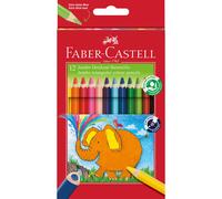 Faber-Castell 116501 Triangular Jumbo Coloured Pencil (Pack of 12)
