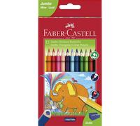 Faber-Castell 116501 Triangular Jumbo Coloured Pencil (Pack of 12)