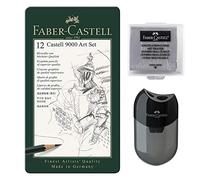 Faber-Castell 119065 - Pencil Castell 9000, Set of 12 Art Set, Contents 8B - 2H