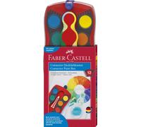 Faber-Castell 125030 - Farbkasten CONNECTOR mit 12 Farben, inklusive Deckweiß, P