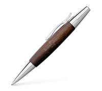 Faber Castell e-Motion Wood and Polished Chrome Ballpoint - DBR