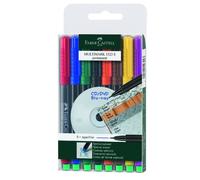 Faber-Castell 1523 09 Multimark Permanent Marker Pen Thickness S Pack of 8