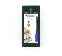 Faber-Castell 152551 blau 1 (S) Permanent Marker - Permanent Marker (blau, schwa