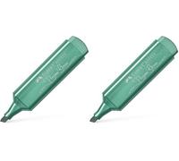 Faber-Castell 154639 - Highlighter TL 46, Metallic Green, 1 Piece (Pack of 2)