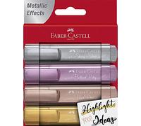 Faber-Castell 154640 Highlighters 46 Metallic Pack of 4