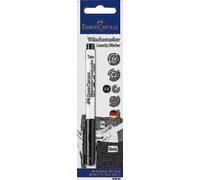 Faber-Castell 159596 Textile Marker, 1 mm Round Tip, Washable up to 95 °C, Fixes Independently After 24 Hours or After Ironing, Black, Pack of 1