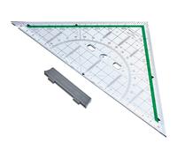 Faber Castell 177090 - Tekendriehoek, groot, met afneembaar handvat, 1 stuk