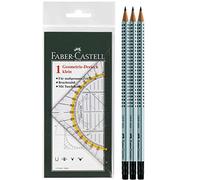 Faber-Castell 177091 Geometry Set Square Drawing Drafting Triangle Small, 14 cm