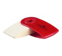 Faber-Castell 182411 Eraser (Blue, Red, 2 Pieces)