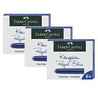 Faber-Castell 185506 - Ink Cartridges Standard (Pack of 3) (Royal Blue), Standard)