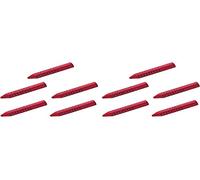 Faber-Castell 187101 Triangular Eraser Grip 2001 (10 x Red)