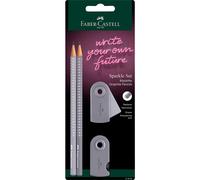 Faber-Castell 2 Pencil Set - Sparkle Dapple Grey/Coconut Milk