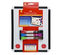 Faber-Castell 2 Sided Whiteboard Set (Markers & Eraser Ends)