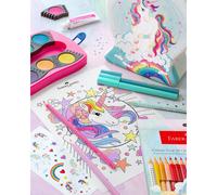 Faber-Castell 201542 Colouring Pencils Set Unicorn 13 Pieces Shatterproof Includes 3 Sparkle Pastel Pencils and Unicorn Stickers