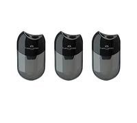 Faber-Castell 205005 Double Sharpener 183500, Case Colour: Black/Transparent, Pack of 3