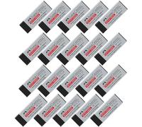 FABER-CASTELL 205052 Dust-Free Erasers Plastic Black Pack of 20