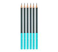 Faber-Castell 205084 Grip 2001 Two Tone Pencil Set of 6 for Children and Adults