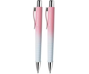 Faber-Castell 205216 Poly Ball Sunset Ballpoint Pen with Replaceable XB Refill, Permanent (Pack of 2)