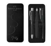 Faber-Castell 241050 Poly Pen Writing Set With Ballpoint And Fountain Black