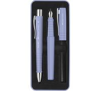 Faber-Castell 241051 Poly Pen Writing Set with Ballpoint Pen and Fountain Pen Pale Iris