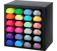 Faber Castell 254602 Metallic & Neon Precision Chisel Tip Pastel Felt Pen 24 Units