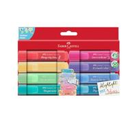 Faber-Castell 254626 Highlighter Set TL 46, Pack of 8, Pastel Colours, with Durable Chisel Tip, Line Width 1-5 mm