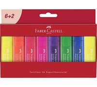 Faber-Castell 254667 Textmarker Textliner 1546, 8-ply wallet case, 8 pens