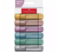 Faber-Castell Highlighter Textliner 46 Assorted Metallic Colours (Pack of 6)
