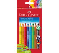 Faber-Castell 280921 Jumbo Grip Pack of 8 with Pencil and Name Field Pen, Single