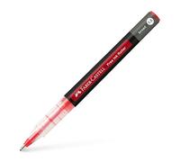 FABER-CASTELL 348321 - Ink Roller Free Ink red, rollerball 0.8 mm, document proof ink pen