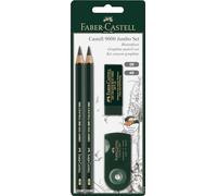 Faber-castell 4 Piece Quality Castell 9000 Jumbo Graphite Pencils Blister Card - fabercastell 9000 jumbo set sketch