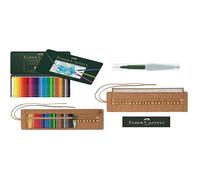 Faber-Castell A.D?rer Watercolour Pencils Set of 36 with Metal Case, Water Brush and Art & Graphic Pencil Case