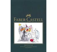 Faber-Castell Art & Graphic Sketch Pad, A4, Acid Free Gummed Paper Pad, 160 GSM, 40 Sheets for Graphite, Pencil, Coloured and Watercolour Pencils, Charcoal, Pitt Pens, Arts, Craft, Home and School