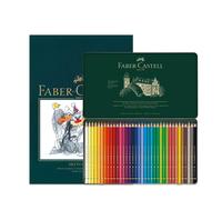 Faber-Castell A4 Sketch Pad & Tin Of 36 Polychromos Artists Colouring Pencils - Art Set For Adult Colouring Books, Craft Supplies, Drawing, Sketching,