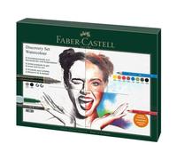 Faber-Castell Discovery Set Albrecht Durer Water Soluble Art Set, 12 Pieces, Artist Supplies, Watercolour Colouring Pencils, Watercolour Markers Pens, Water Brush, Artist Set, Home, School, Art Studio