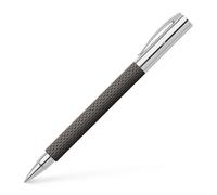 Faber-Castell Ambition 147056 Roller Ball Pen, high-Grade Resin, Black/Sand Colour