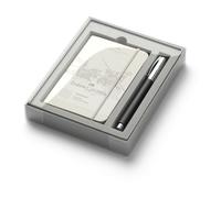 Faber-Castell Ambition 149624 High-Grade Resin Promo Set with Notebook A6 and Rollerball Pen Black