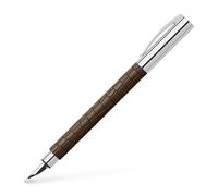 Faber-Castell Ambition 3D Croco m Fountain Pen, brown
