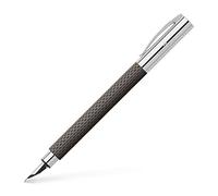 Faber-Castell Ambition OpArt 147052 Fountain Pen Black Sand Nib Width EF Includes Gift Packaging