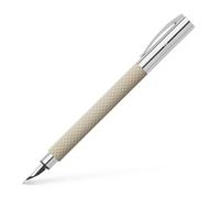 Faber-Castell Ambition OpArt 149620 Fountain Pen White Sand Nib Width M Includes Gift Packaging