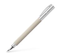 FABER-CASTELL Ambition OpArt 149620 Fountain Pen White Sand Nib Width M Includes Gift Packaging