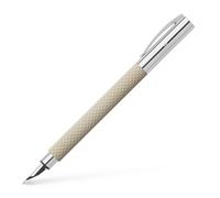 FABER-CASTELL Ambition OpArt 149620 Fountain Pen White Sand Nib Width M Includes Gift Packaging