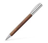 Faber-Castell Ambition Walnut Wood Ballpoint Pen | Barrel made of walnut wood with indelible large-capacity refill and gift packaging